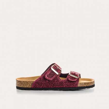 MULES EN TISSU PAILLETÉ NUBIA