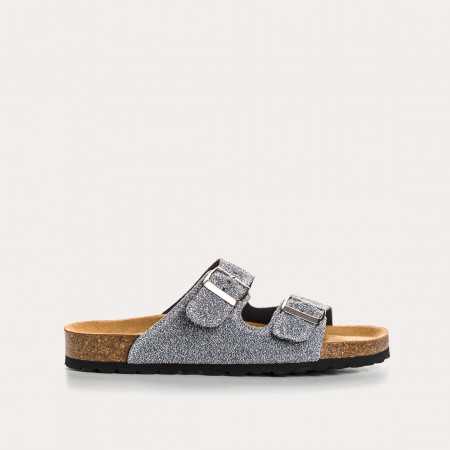 MULES EN TISSU PAILLETÉ NUBIA