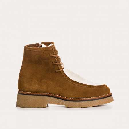 BOOTS ARUBA CUIR VELOURS/TEDDY