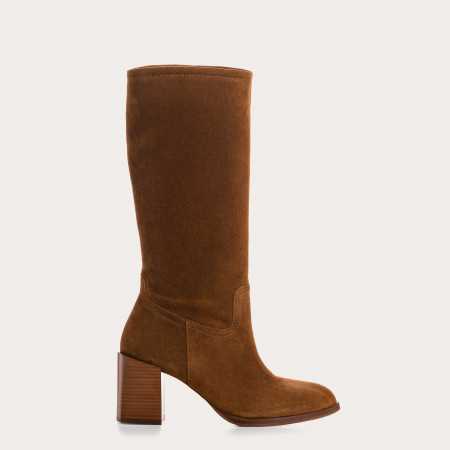 BOTTES BILLIE CUIR VELOURS