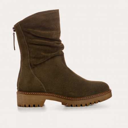 BOOTS DUNK CUIR VELOURS