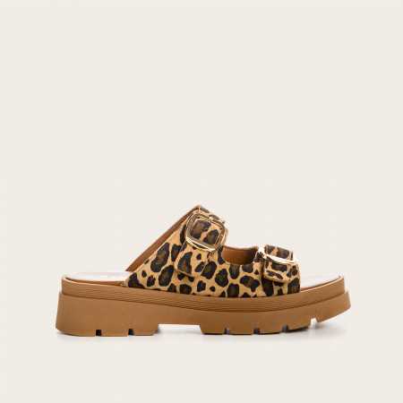 MULES LUCE CUIR VELOURS...