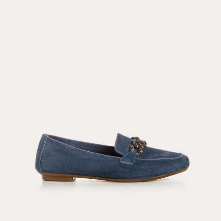 MOCASSINS HOLDING CUIR VELOURS