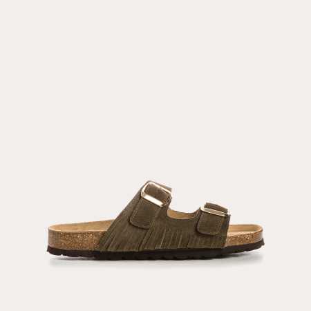 SANDALES NILAH CUIR VELOURS