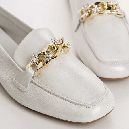 MOCASSINS HISAE CUIR BROSSE