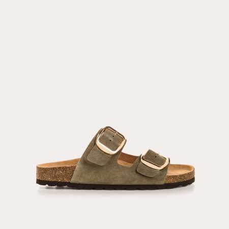 MULES MERCURE CUIR VELOURS