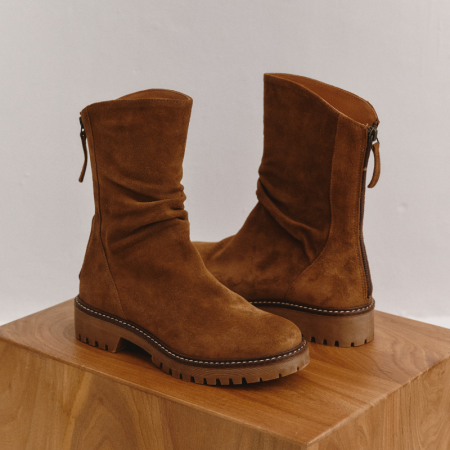 BOOTS DUNK CUIR VELOURS