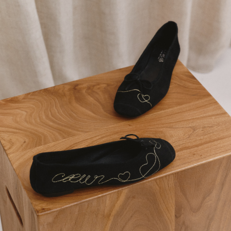 BALLERINES HEATHER CUIR...